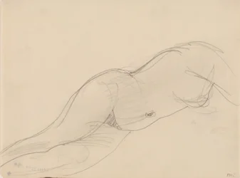Female model, lying down
