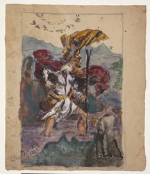 Study after Dürer: The Holy Christopher II