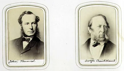 Portraits of Sir John Tenniel and George Cruikshank