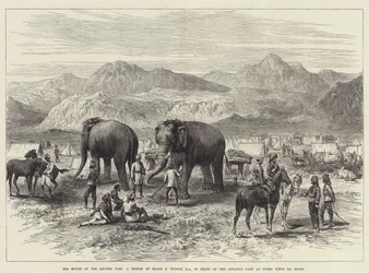 The Mouth of the Khyber Pass, in front of the Advance Camp at Hurri Singh Ka Bourj