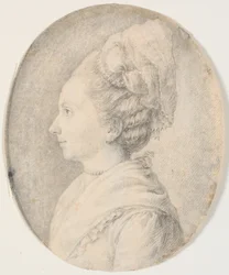 Portrait of a Woman. Profile to the Left