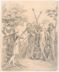 Nils Klim Sees a Potuan Criminal Being Led Away by Three Guards