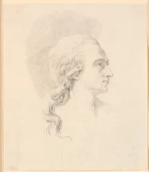 Portrait of the Sculptor Alexander Trippel. Profile to the Right