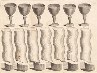 Study Sheet of Goblets and Parts of a Twisted Round Rod