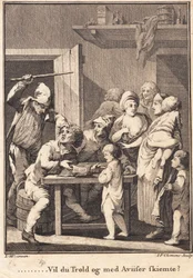 German Jochum Explains the Newspaper to the Women