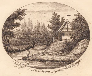 Vignette. View in Sanderumgaard