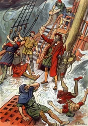 Vasco de Gama here during a storm at Cape of Good Hope in South Africa