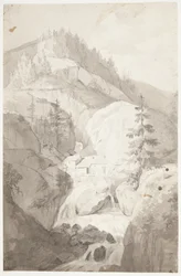 A Waterfall at St. Pierre d