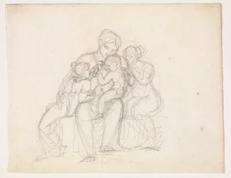 Group of Figures. Woman and Three Children