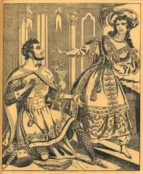Ivanhoe: Sir Brian de Bois Guilbert & Rebecca, 19th century