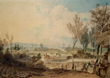 A View of Oxford from the South Side of Headington Hill, 1803-1804