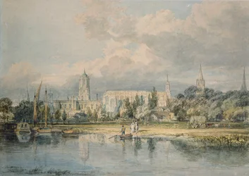 South View of Christ Church etc. from the Meadows, 1798-1799