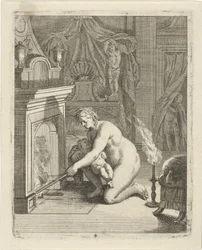 Thetis Stops Achilles in the Fire (Scenes from the Life of Achilles)