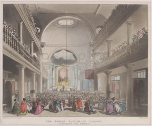 The Roman Catholic Chapel, Lincolns Inn Fields, April 1, 1808