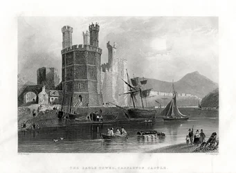 The Eagle Tower, Carnarvon Castle, Caernarfon, North Wales