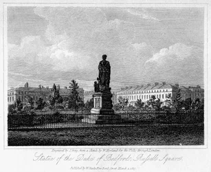 Statue of the Duke of Bedford, Russell Square, Bloomsbury, London