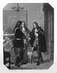 Handshake Between Cornelis Tromp and Michiel de Ruyter, 17th Century c1870