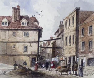 Chick Lane, London, c1840