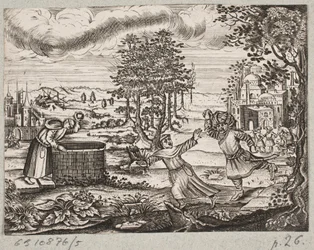 Illustration for Adam Olearius, "Persian Rose Garden by a Wise Poet Sheikh Saadi", Schleswig 1660