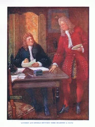Addison and Steele between them imagined a club, from English Literature published by T C & EC Jack, c.1920