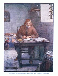 During his imprisonment Bunyan wrote The Pilgrims Progress, from English Literature