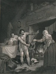 Alfred in the Neatherds Cottage