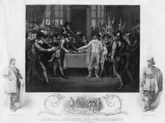 Oliver Cromwell dissolving the Long Parliament