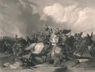 Richard III and the Earl of Richmond at the Battle of Bosworth