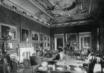 The drawing-room, Montagu House, 1908