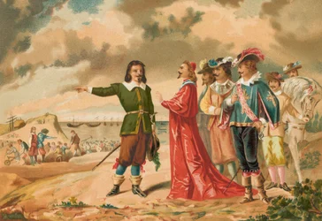Gerard Desargues and Cardinal Richelieu at La Rochelle
