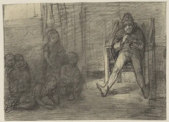 Man Telling Stories to Children