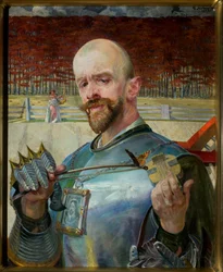 Self-Portrait in Armour with Violins