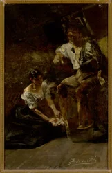 Washing of the Feet (Siberian Scene)
