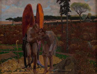 Behind the Angel, right part of the triptych