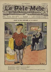 Before the costume ball. Illustration for Le Pele-Mele, 1901