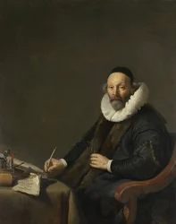 Portrait of Johannes Wtenbogaert (1557-1644). Remonstrant Minister in The Hague