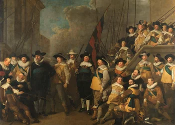 Officers and Other Civic Guardsmen of the V District in Amsterdam