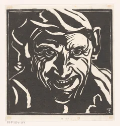 Head of a Laughing Man