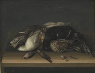 Wildfowl on a Wooden Table