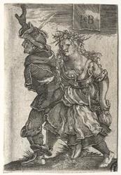 A Dancing Couple of Peasants