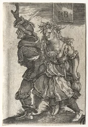 A Dancing Couple of Peasants