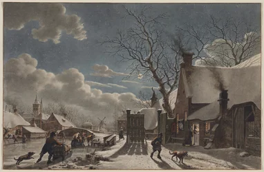 Winter Night in a Dutch Town
