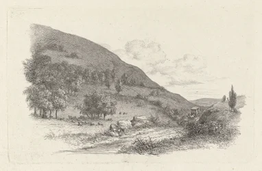 Carriage in a Landscape (series title: Study Prints / Etudes Gravées)