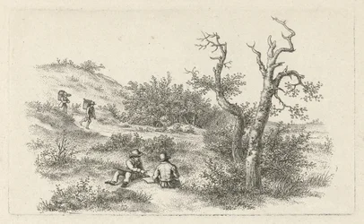 Draftsmen in a Dune Landscape