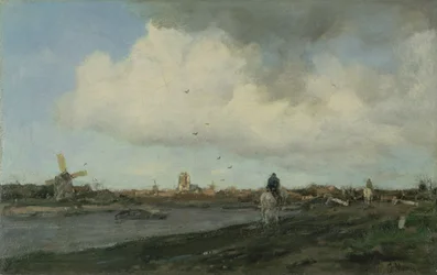 Landscape with Windmills