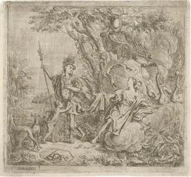 Venus Trying to Dissuade Adonis from Hunting