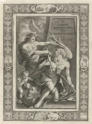 Imagination Tames Father Time; Title Page for: J. C. Weyerman, The Lives of the Dutch Male and Female Painters, 1729