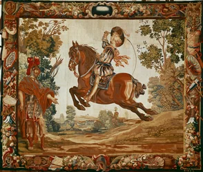 A Riding Lesson for the Young King Louis XIV: Ballottade