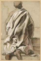 Drapery Study for a Kneeling Apostle