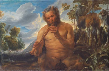 Satyr Playing the Pipe (Fragment)